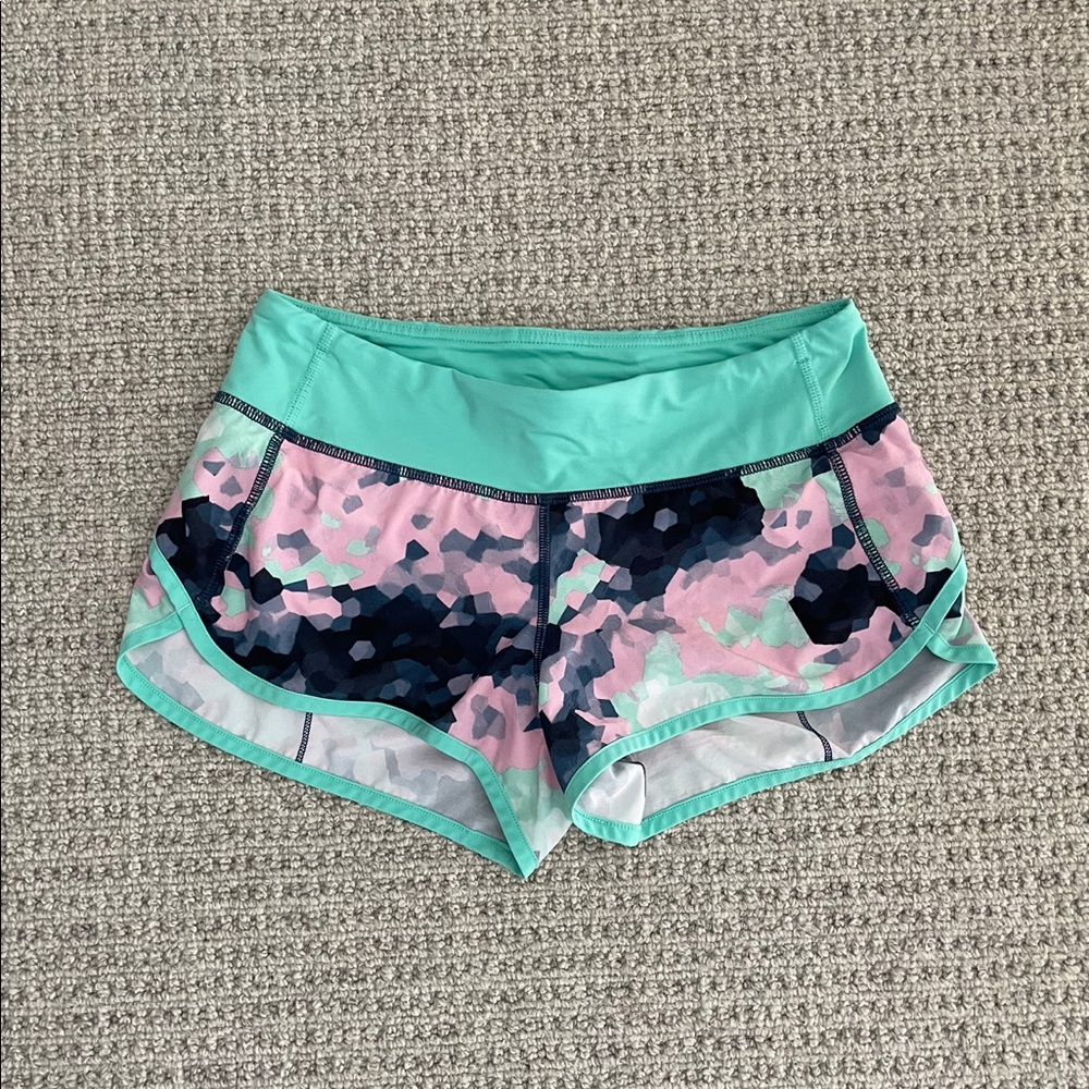 Lululemon Clouded Dreams Menthol Run Speed Shorts